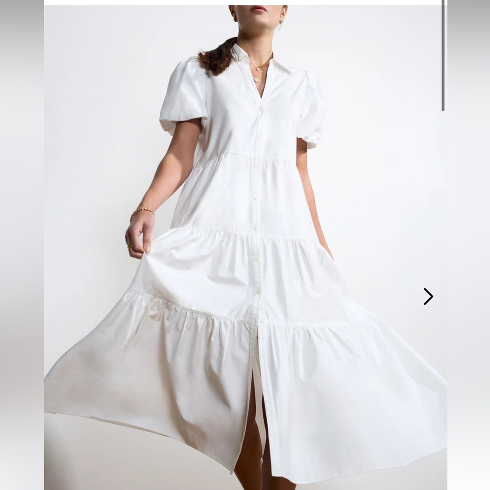 Brochu Walker White Midi Dress